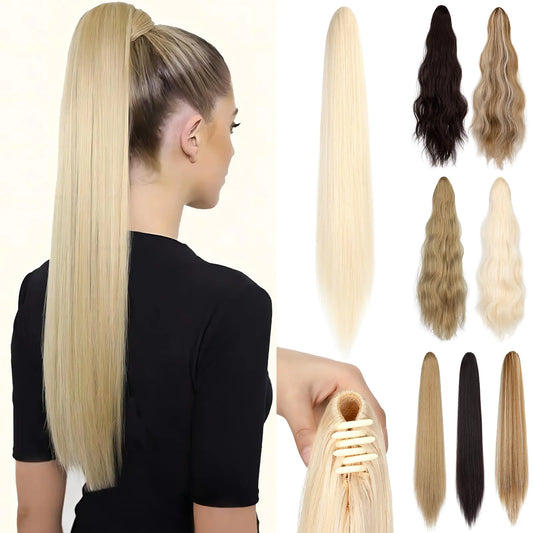 Extensión rubia coleta